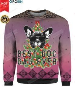 Best Dog Dad Ever Ugly Christmas Sweater, All Over Print Sweatshirt