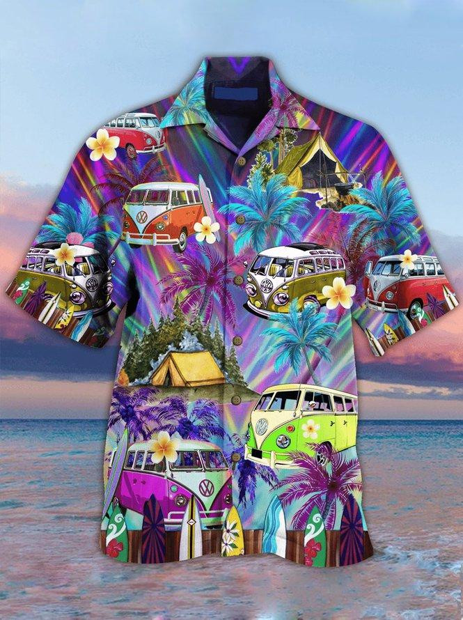 Hippie Van Bus Hawaii Shirt Unisex Adult Ha64460