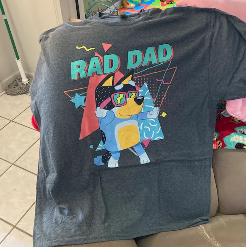 Bluey Bingo Family Disneyland Aesthetic Outfit T Shirt   Rad Dad Shirt   Cool Dad Club Tee   Dad Birthday Gift