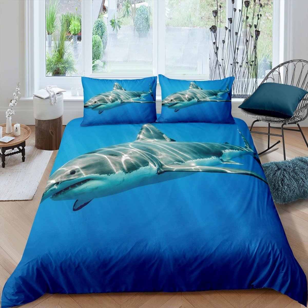 3D Shark Bedding Set