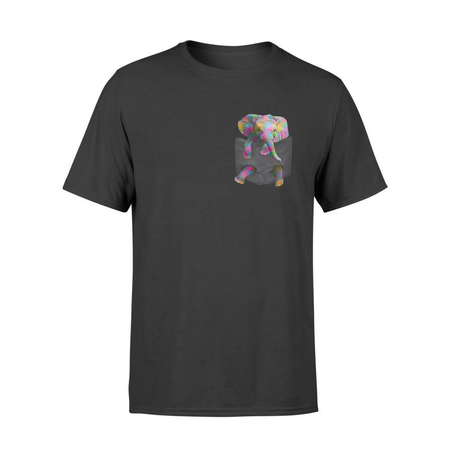 Tiny Elephant In Pocket T-shirt Save the Elephant T-Shirt – Standard T-shirt