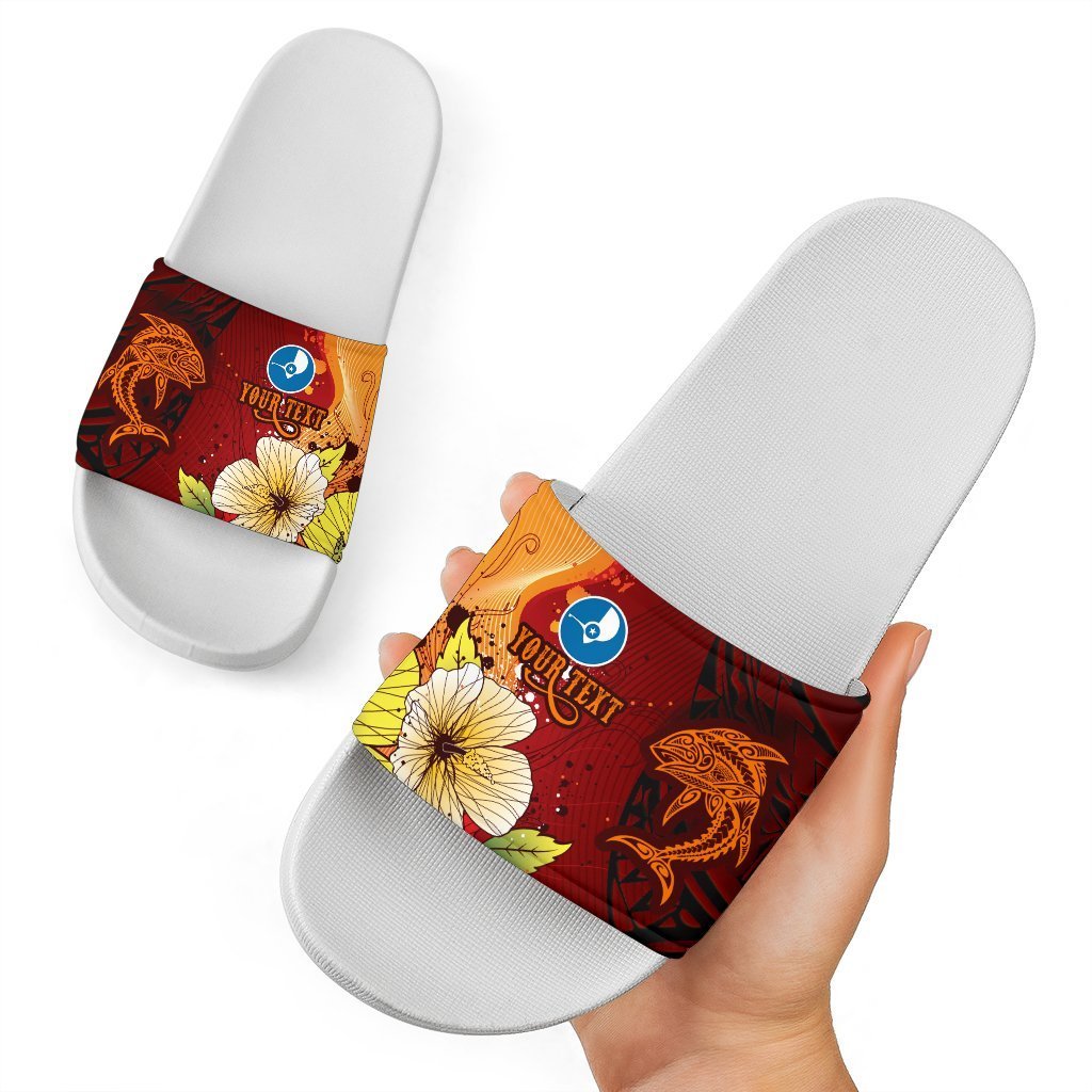 Yap Custom Personalised Slide Sandals – Tribal Tuna Fish – BN39