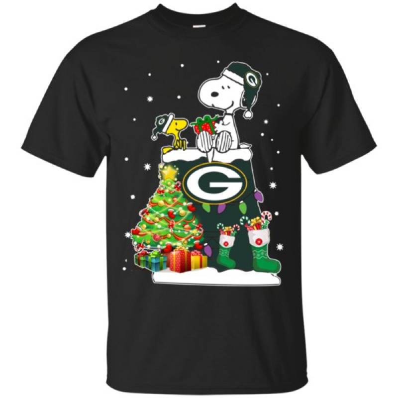 High Quality Green Bay Packers Snoopy & Woodstock Christmas Shirt T-shirt