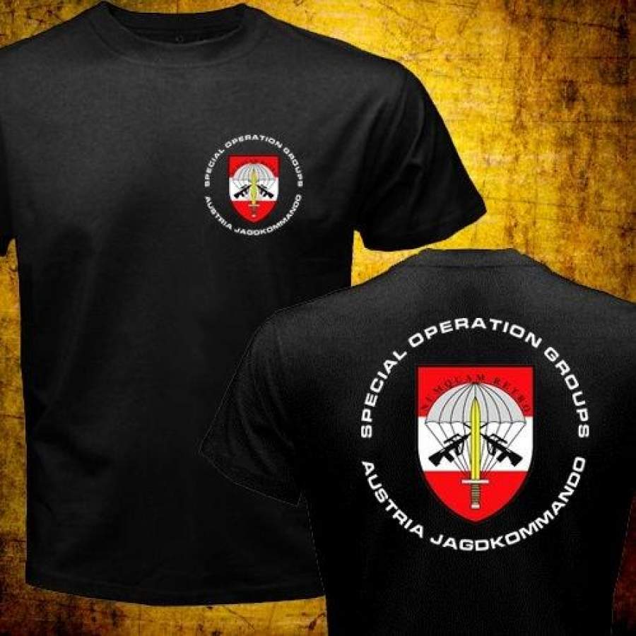 New Austrian Special Operations Group Force Army Military Jagdkommando Printing T-Shirt