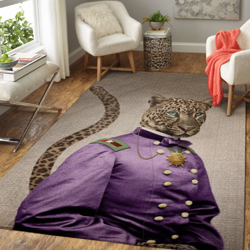 Grand Viceroy Leopold Leopard – Vintage Animals Area Rug Carpet