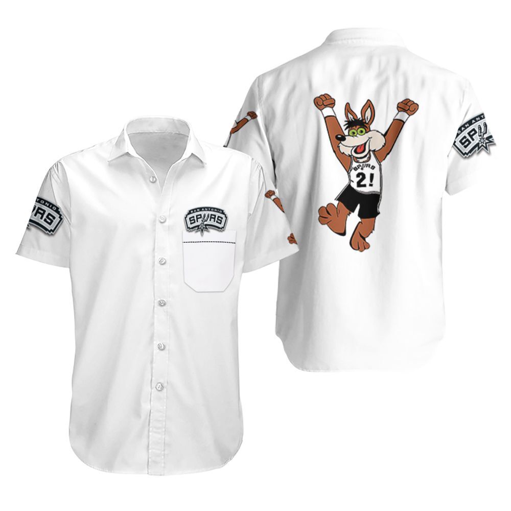 San Antonio Basketball Classic Mascot Logo Gift For Fans White Hawaii Shirt Ha51567