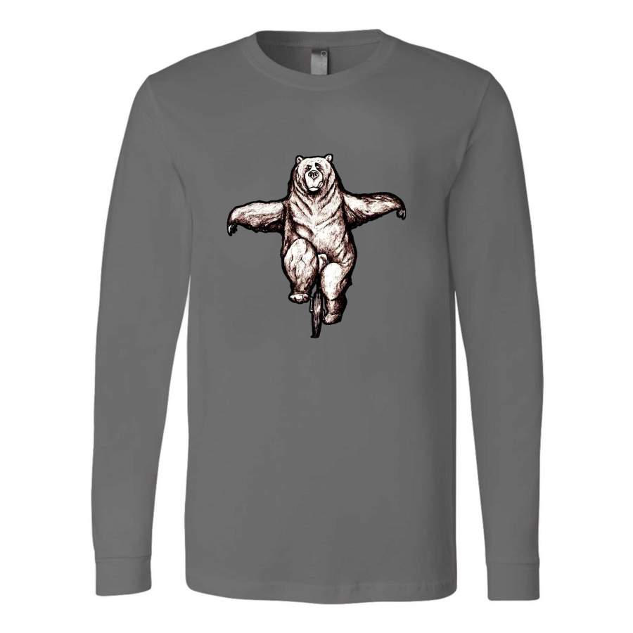 Polar Bear Illustration Animal Art Birthday Gift Long Sleeve T-Shirt