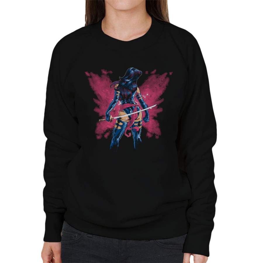 X Men Psylocke Butterfly Aura Women’s Sweatshirt