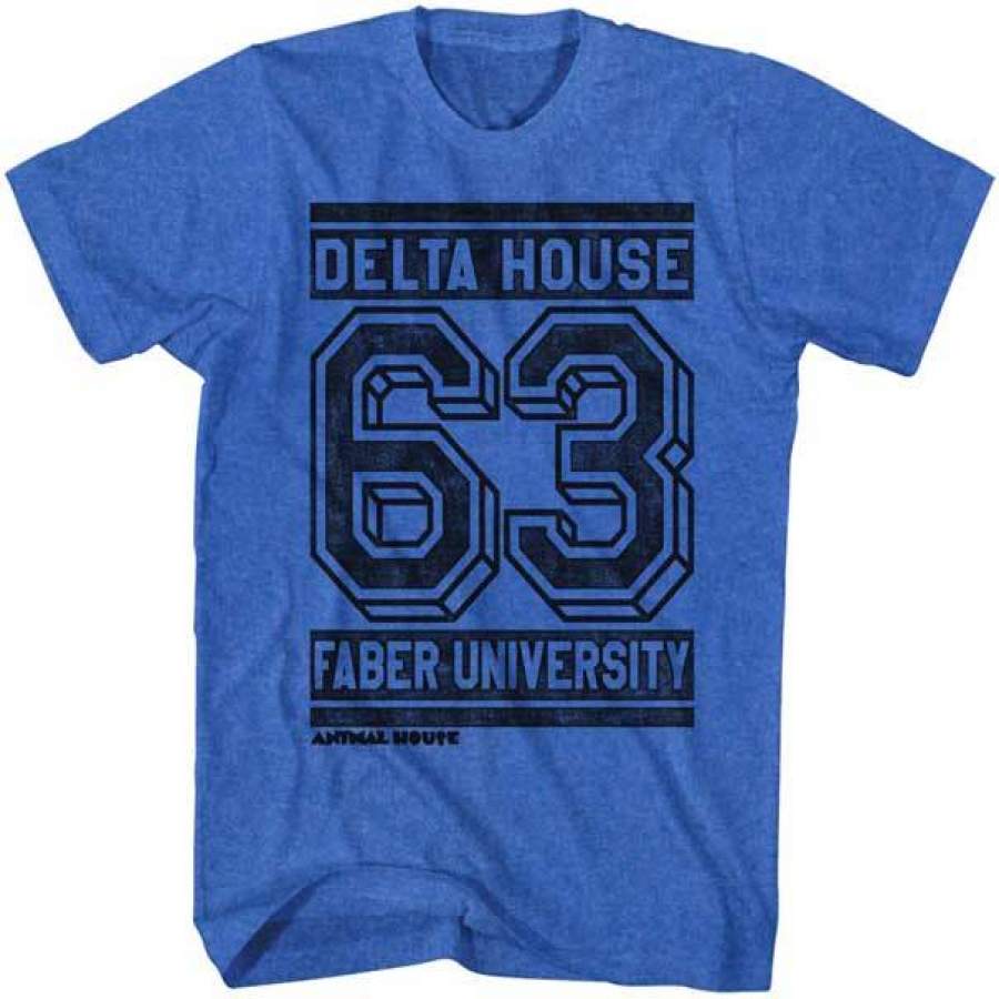 ANIMAL HOUSE-STREET-ROYAL HEATHER ADULT S/S T-SHIRT