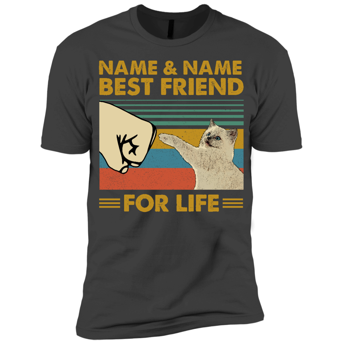 Personalized – Best Friend For Life Ragdoll Premium Short Sleeve T-Shirt