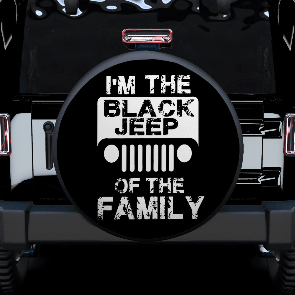 I Am The Black Jeep Car Spare Tire Covers Gift For Campers