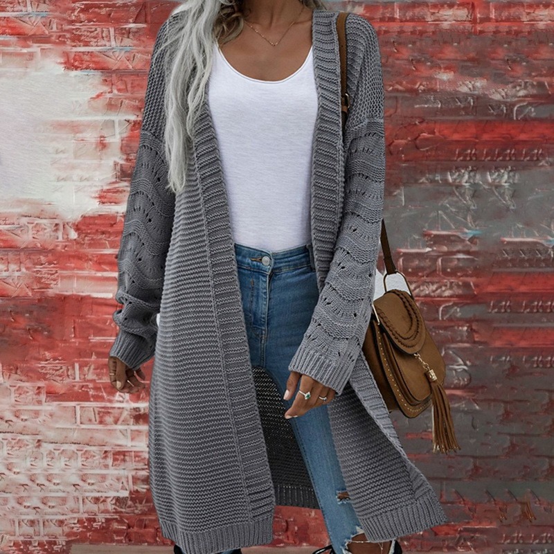 Women’s Sweater Knit Weater New Fashion Button Cardigan Autumn Winter 2022 Loose Thicken Sweet Knitting Coat Long Twist Sweater alx