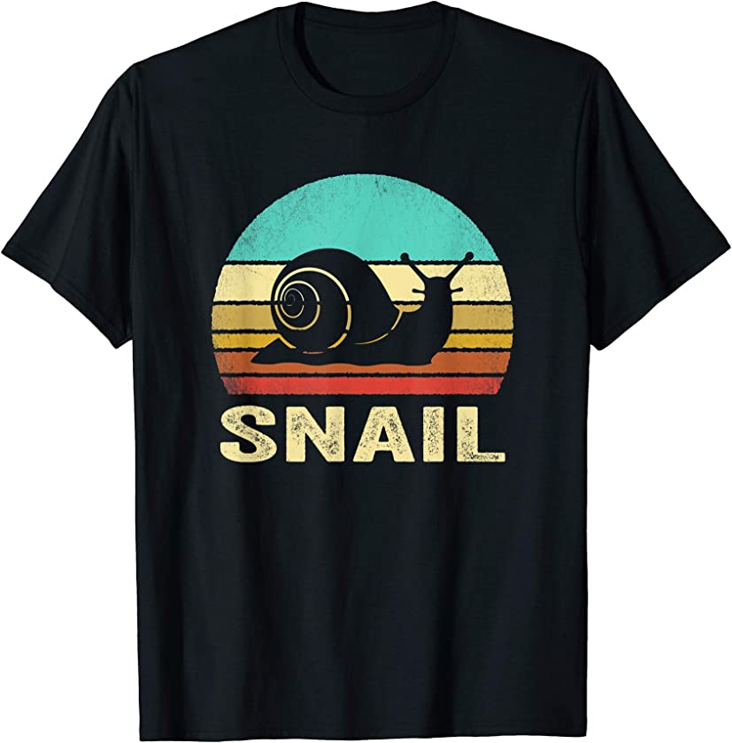 Vintage Snail Shirt Sunset