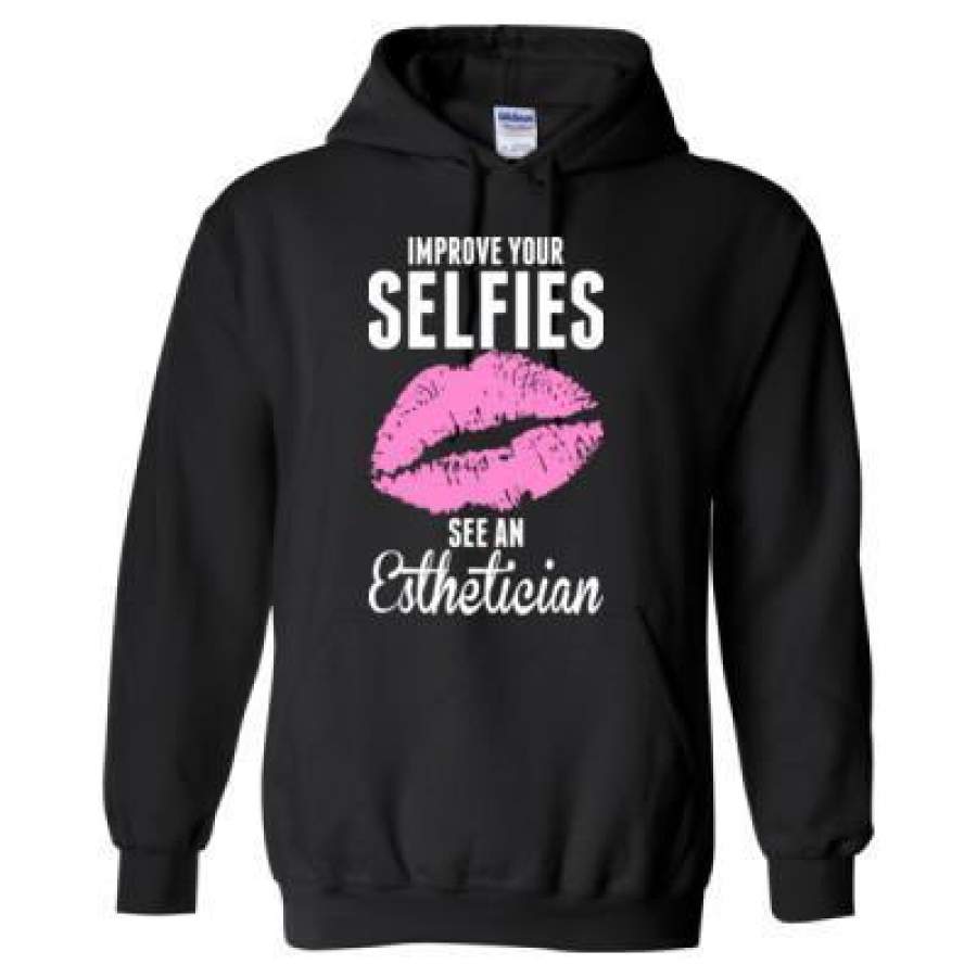 AGR Improve Your Selfies See An Esthetician – Heavy Blend™ Hooded Sweatshirt