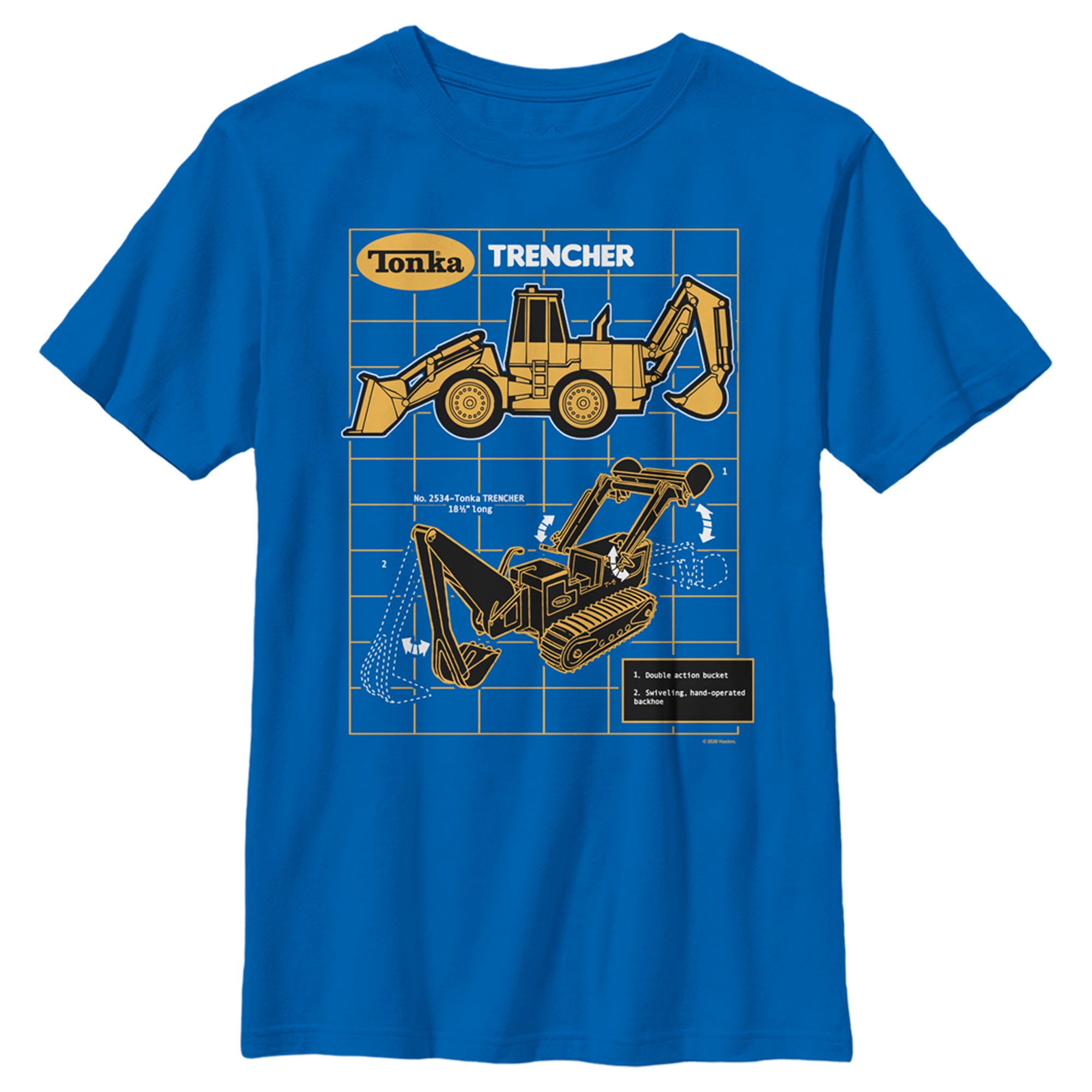 Tonka Boy’S Trencher Blueprint  T-Shirt