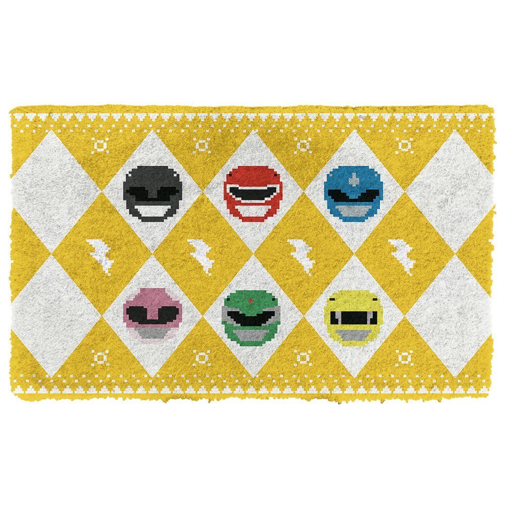 Gearhumans 3D Mighty Morphin Power Ranger Yellow Ugly Doormat