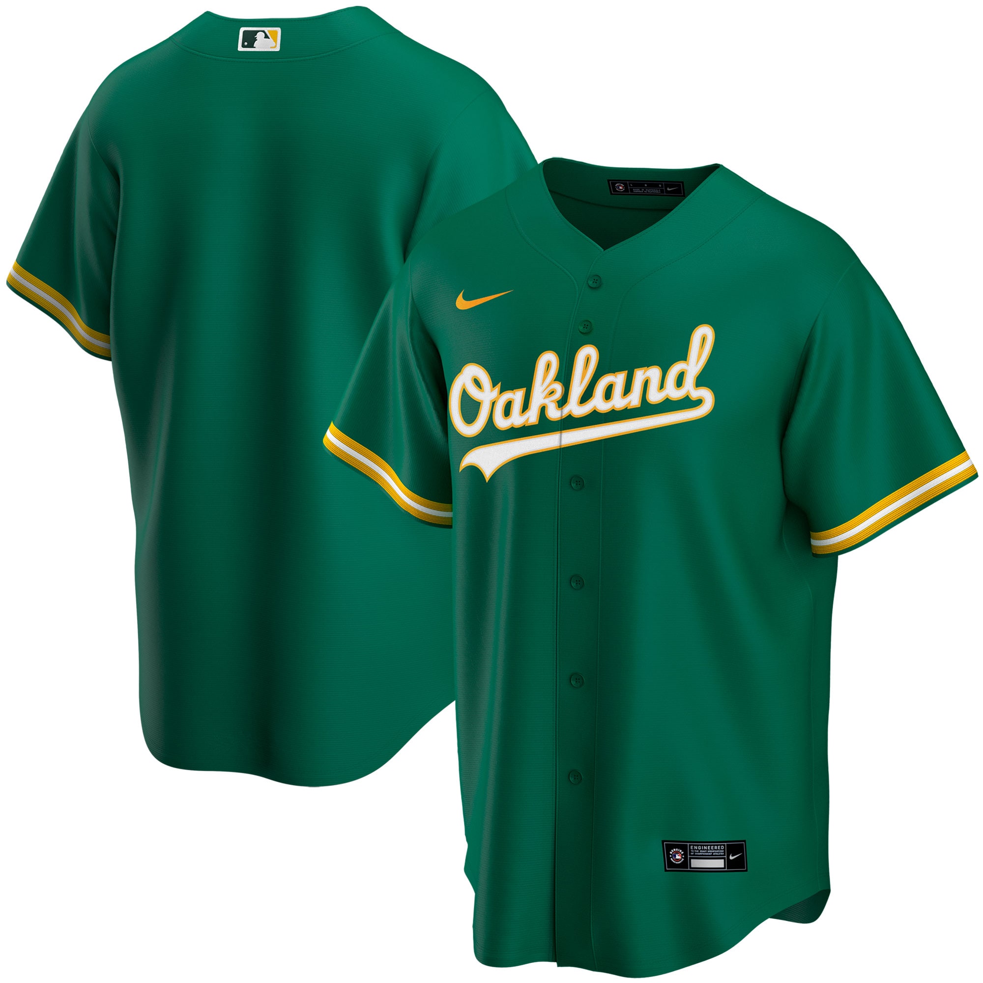 Youth Oakland Athletics Kelly Green Alternate Team Jersey