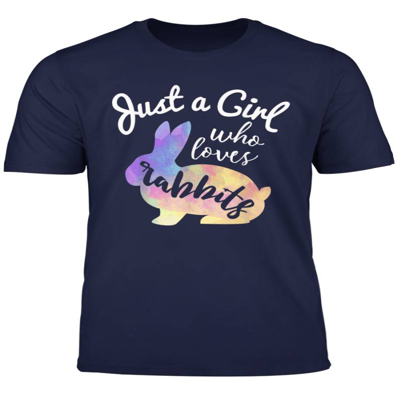 Just A Girl Who Loves Rabbits T Shirt Bunny Lover Pet Owner