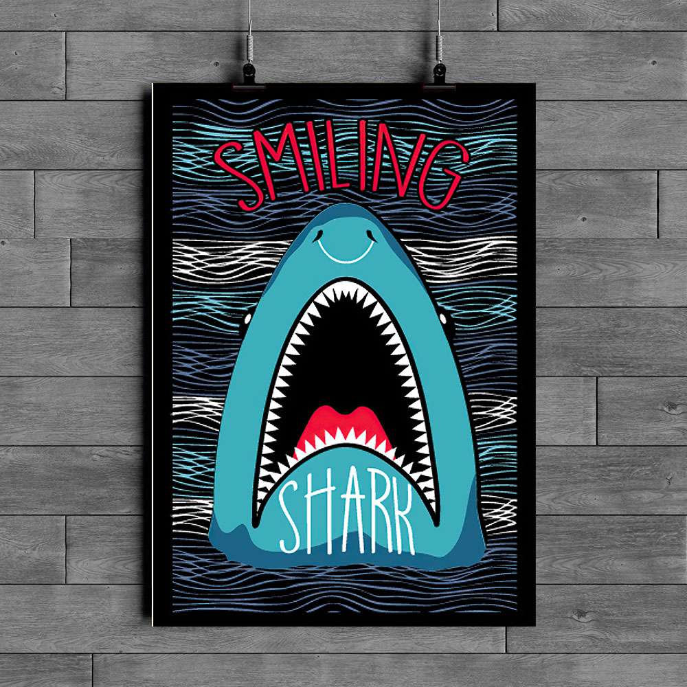 Shark Poster Qg130146Pt