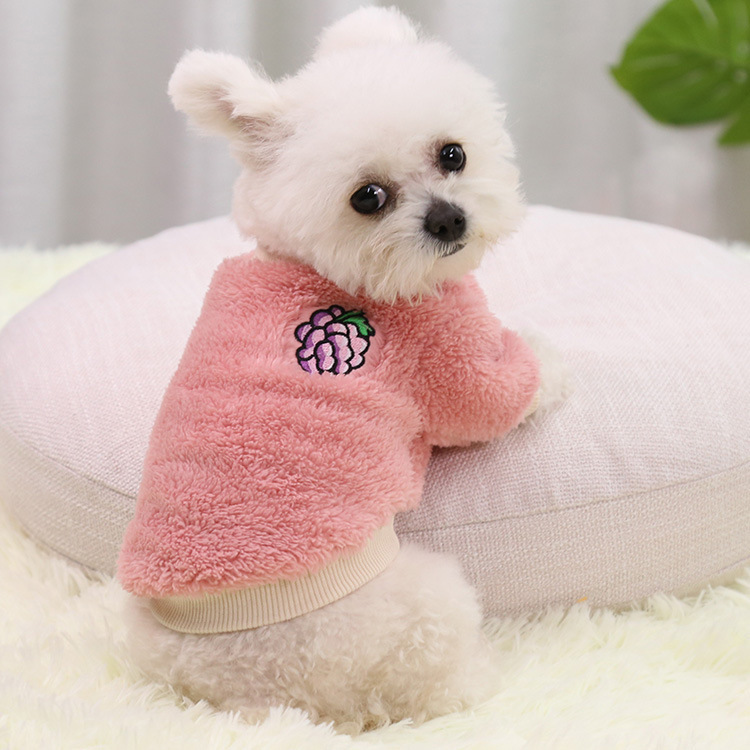 Pet Accessories Puppy Clothes Coat Autumn and Winter Pet Clothes Suitable for Small Dogs Vest Sweater Plus Velvet Warm Chihuahua alx