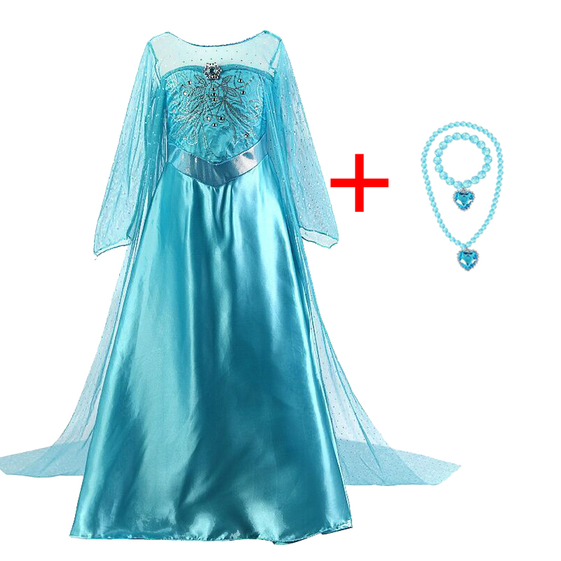 4-10 Years Christmas Princess Costume Summer Party Children Cosplay Dress Up Lace Snow Robe Kids Dresses for Girls Clothing alx