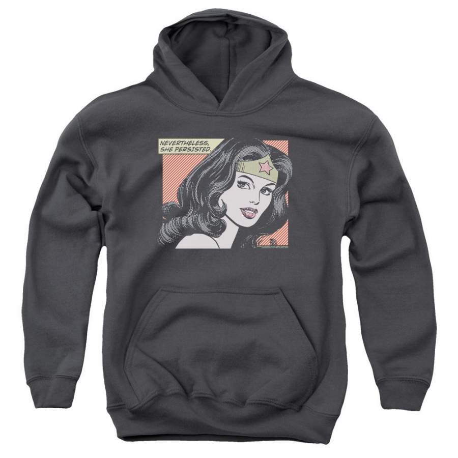 Wonder Woman She Persisted Youth Hoodie (Ages 8-12)