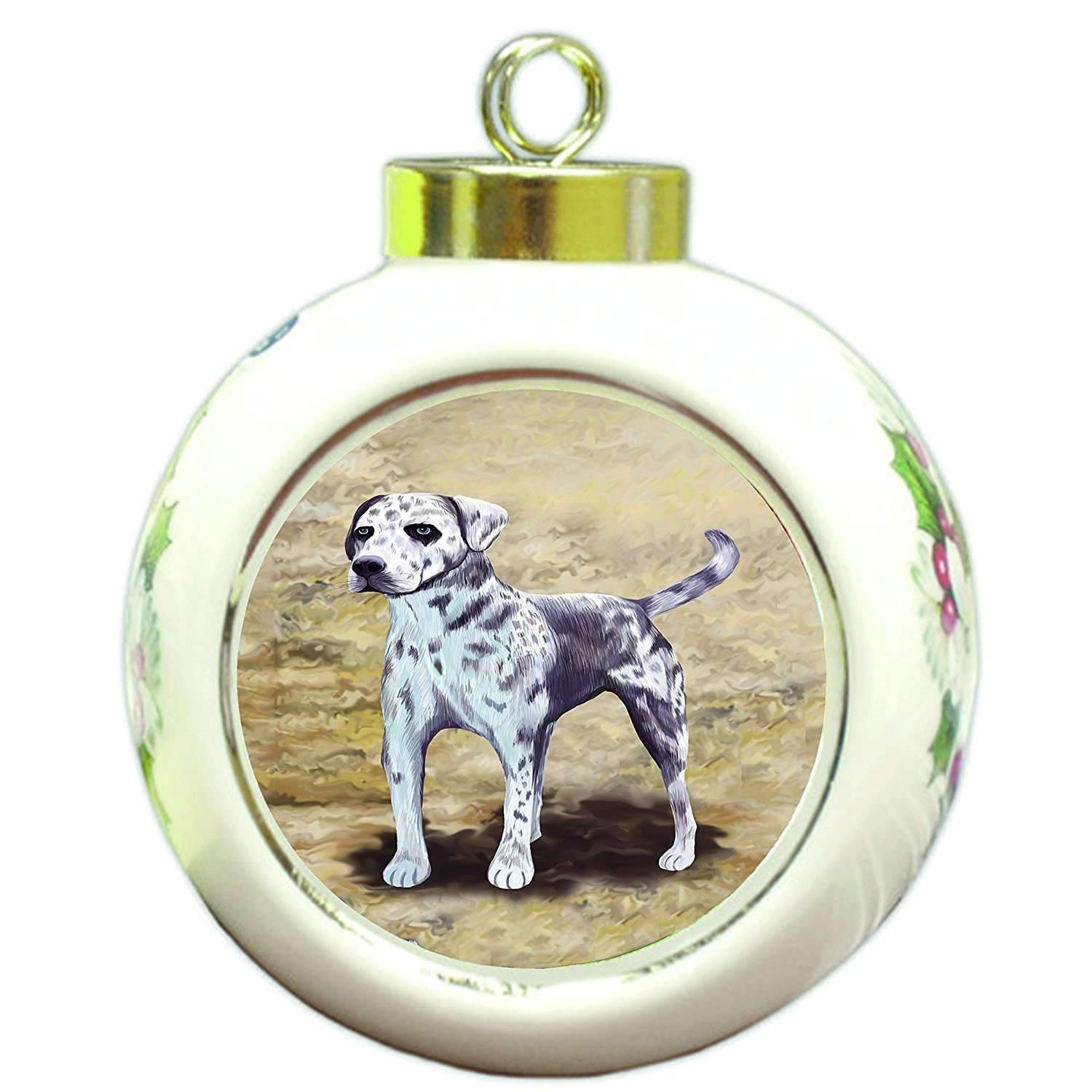 Catahoala Leopard Dog Round Ball Christmas Ornament