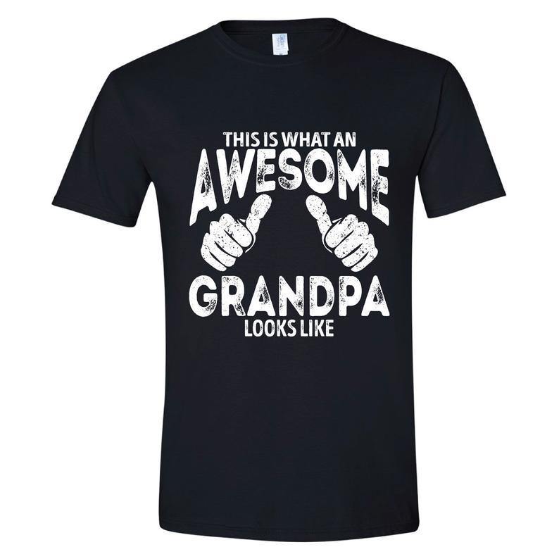 This Is What And Awesome Grandpa Looks Like T-Shirt Fathers Day Gift Grandpa To Be Shirt Grandfather Gift Grandpa Tshirt Gift For Grandpa