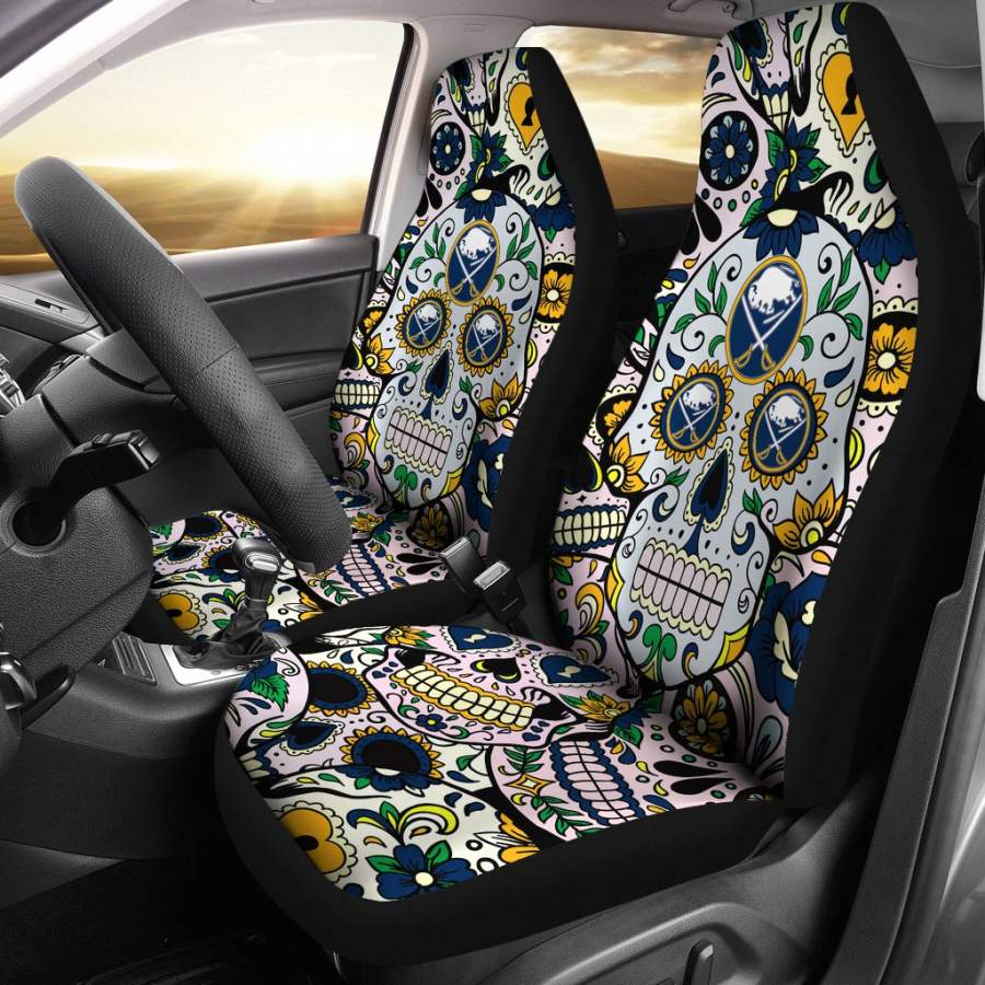 Party Skull Buffalo Sabres Car Seat Covers