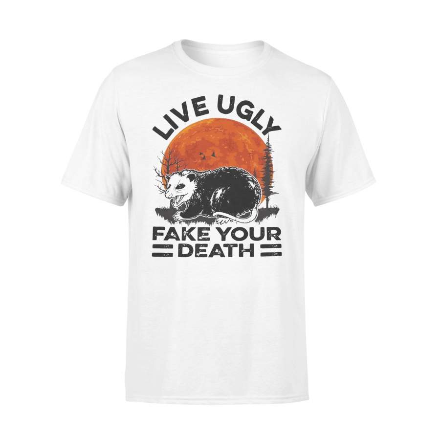 Opossum Live Ugly Fake Your Death Blood Moon T-Shirt