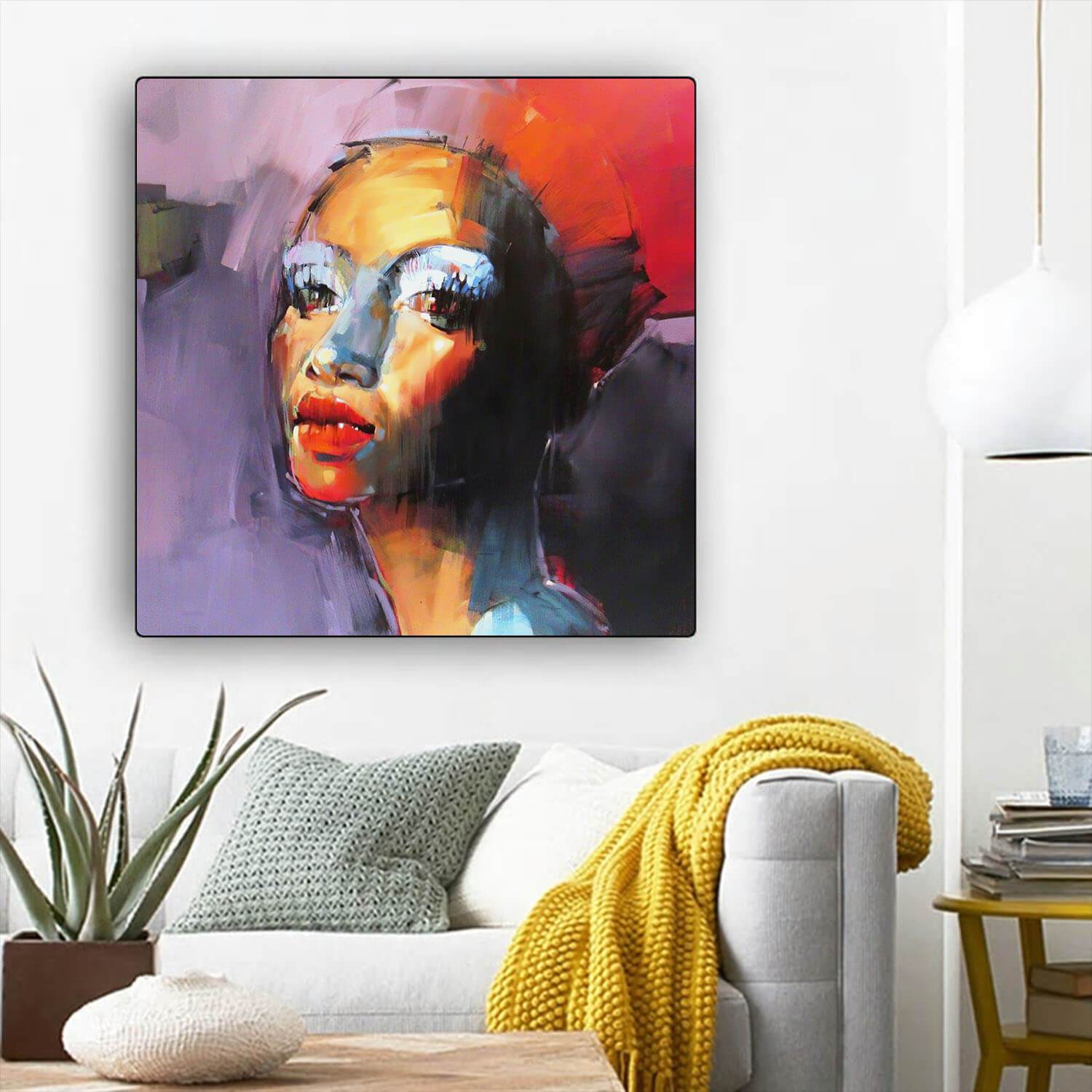 African American Canvas Art Pretty Melanin Poppin Girl African Canvas Afrocentric Home Decor BPS48454