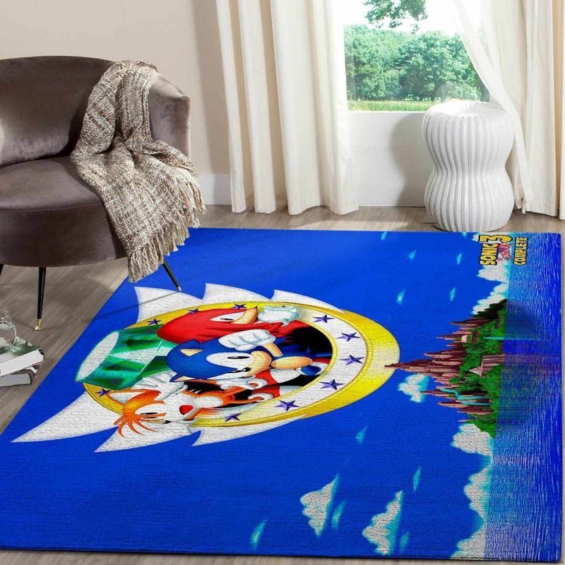 Sonic The Hedgehog 10 Area Rug Living Room Rug Home Decor Floor Decor