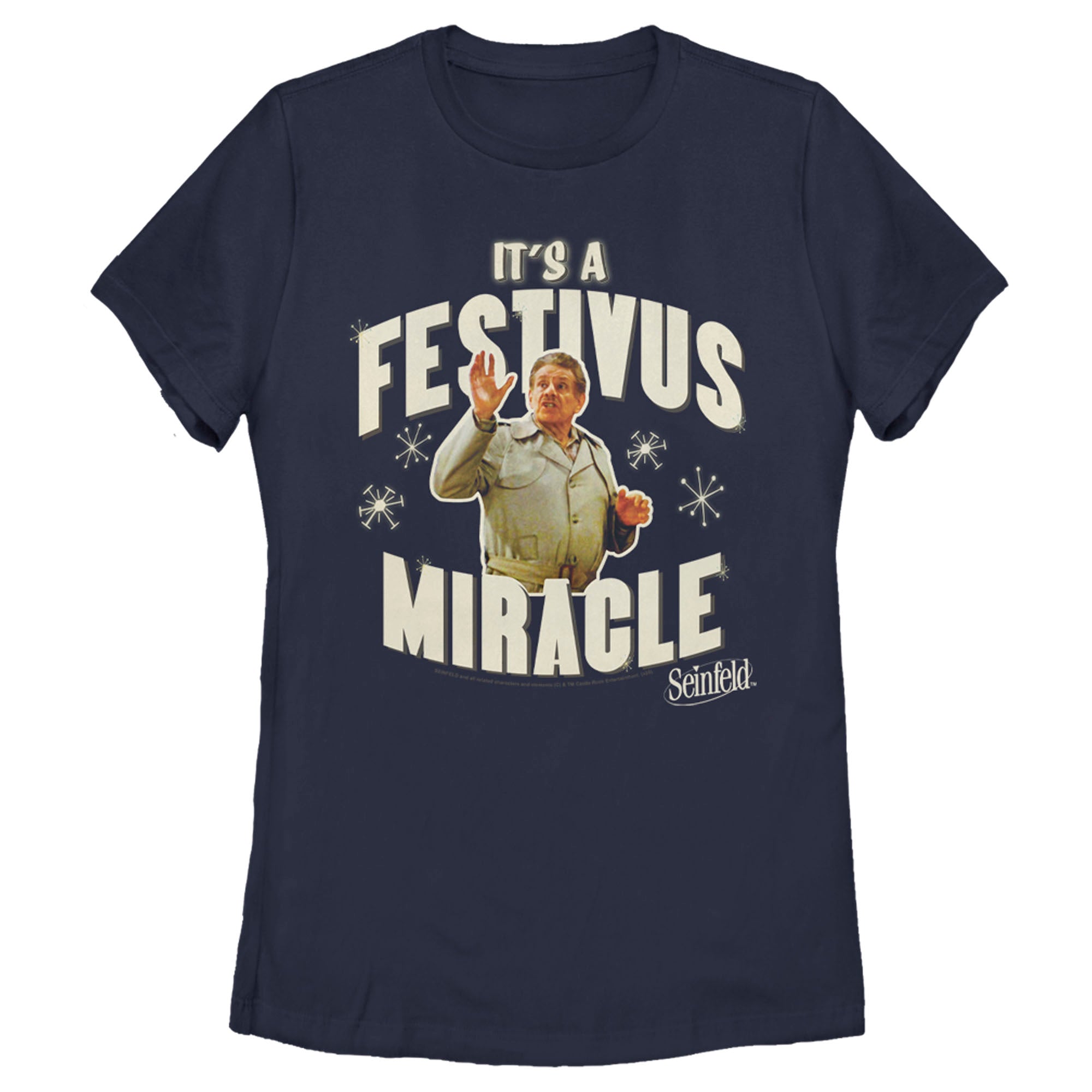 Seinfeld Women’S Frank Costanza It’S A Festivus Miracle Snow  T-Shirt