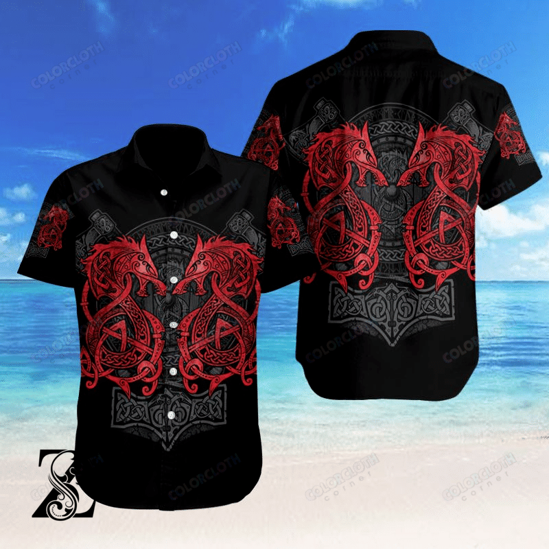 Viking Fenrir Hawaiian Shirt Tv110037