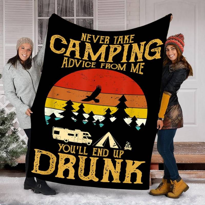 Custom Blanket Camping Blanket – Fleece Blanket