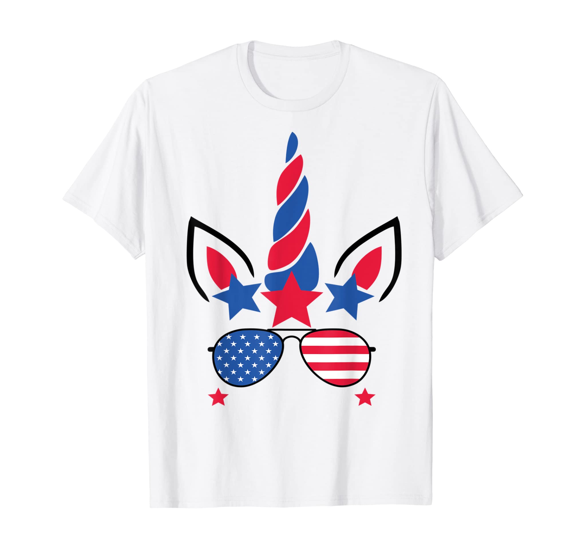 4th Of July Unicorn American Flag Patriotic Gift T-Shirt