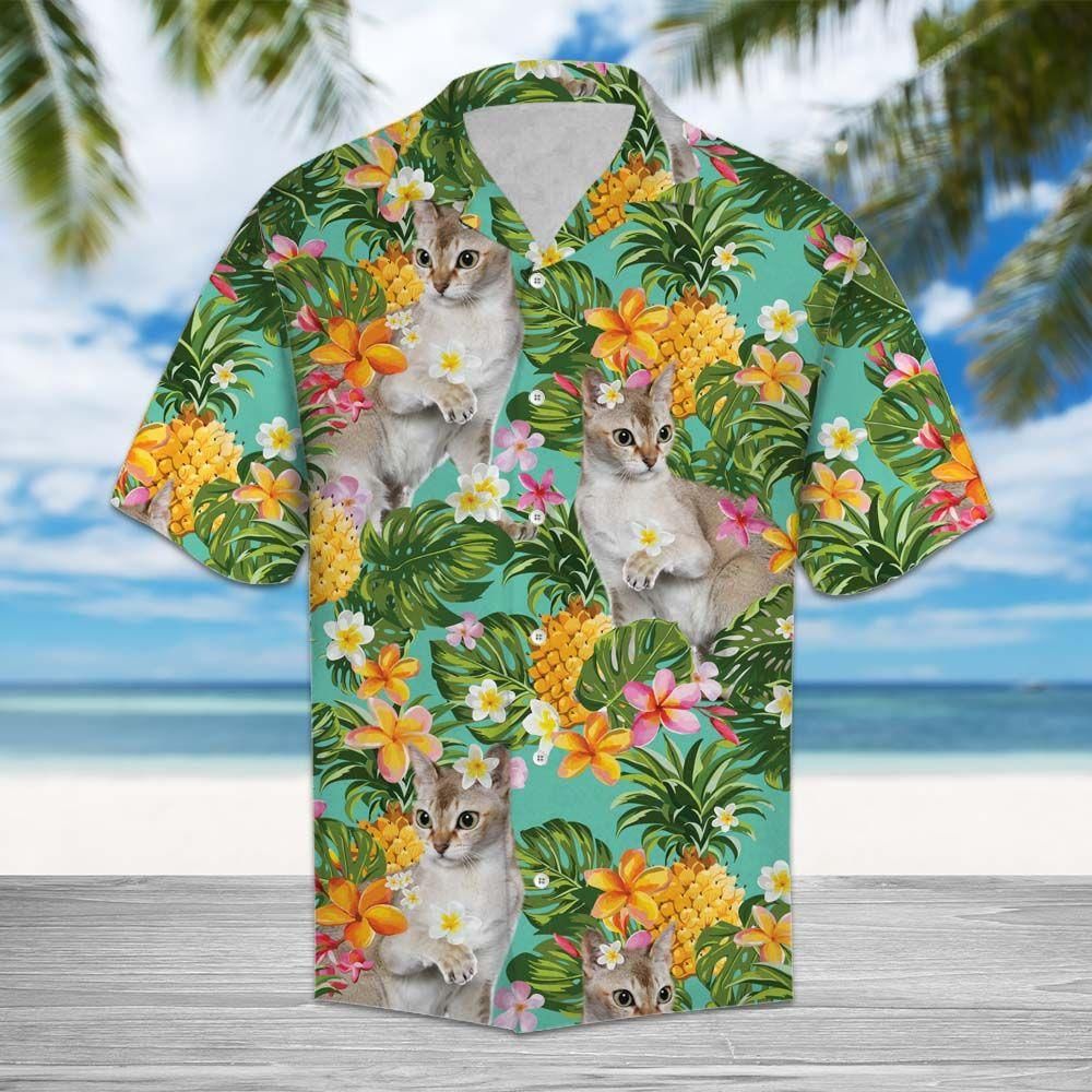 Tropical Pineapple Singapura Aloha Hawaiian Shirt Colorful Short Sleeve Summer Beach Casual Shirt For Men And Women