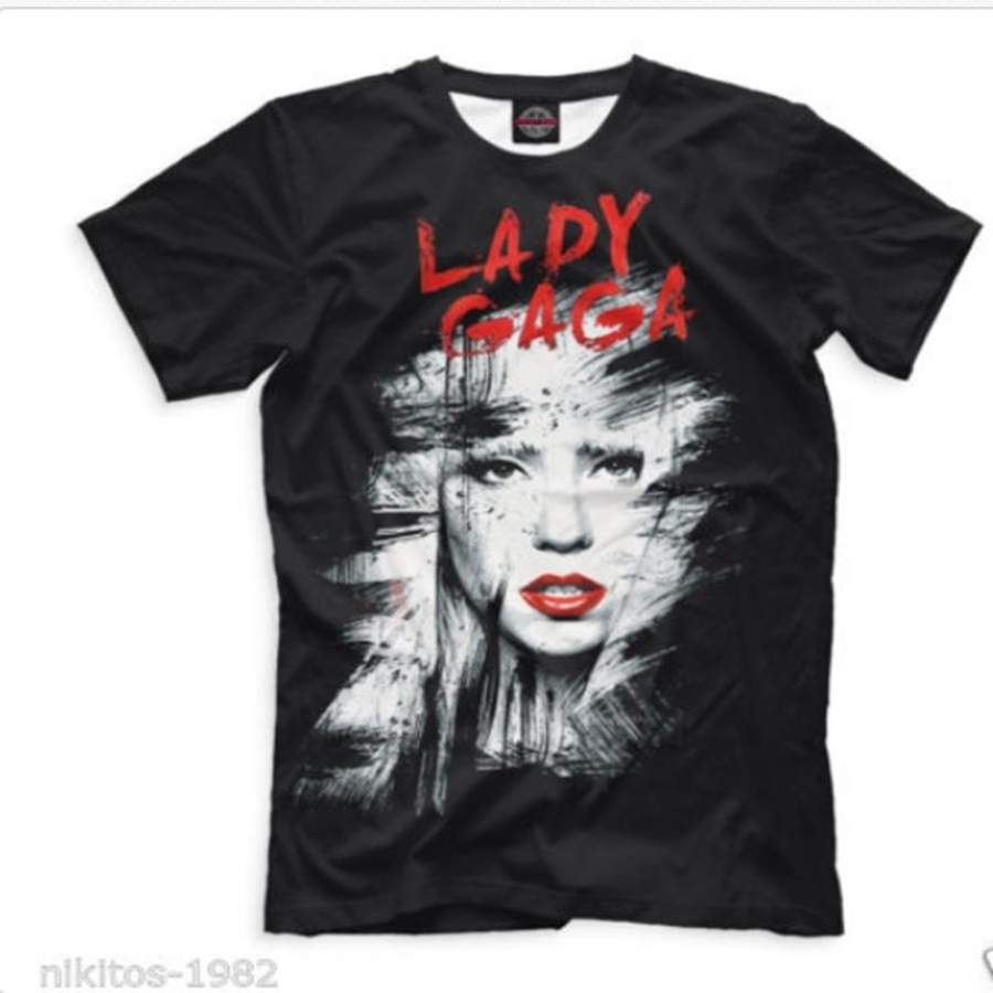 New Fashion Wholesale Lady GAGA 3D Tshirt For Women Men