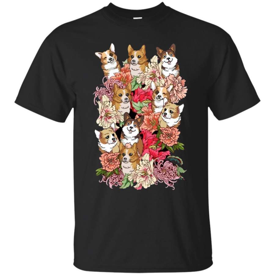 AGR Corgis Floral Corgi Dog Shirt