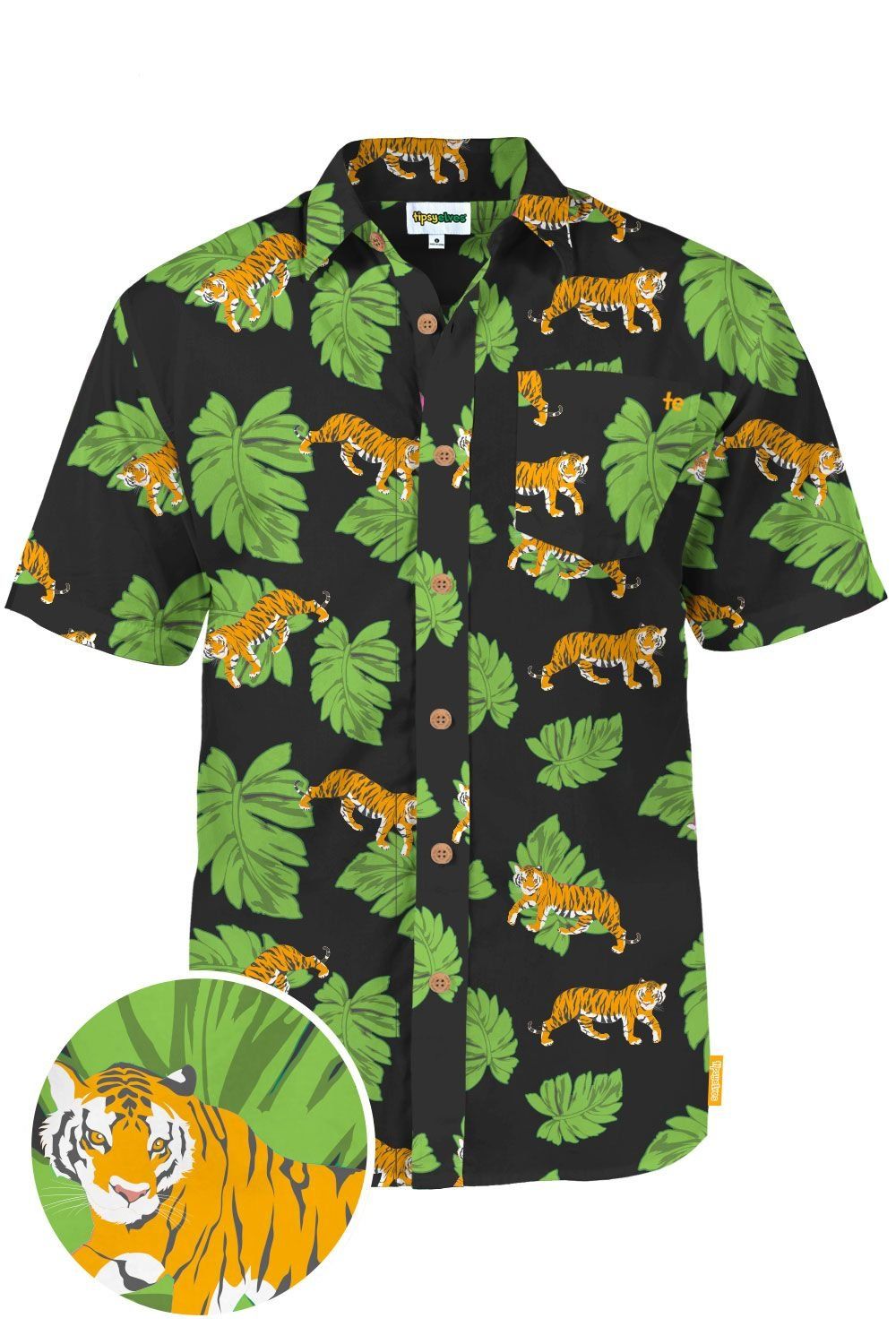 Tigers Black High Quality Hawaii Shirt Ha78020