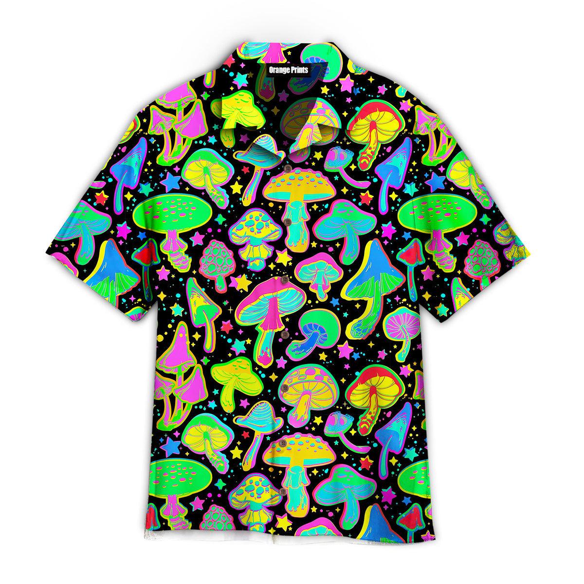 Bright Psychedelic Mushrooms Hawaii Shirt For Men Women Ha2151