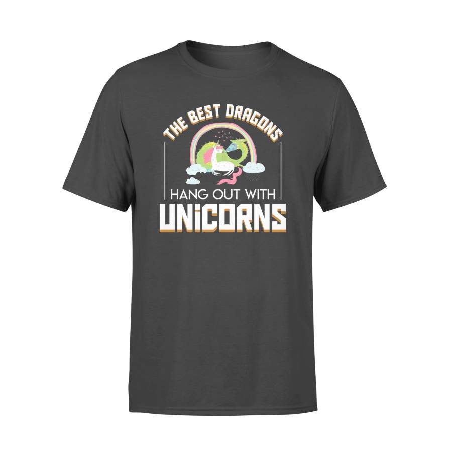 The Best Dragons Hang Out With Unicorns Hobby Animal Shirt – Standard T-shirt