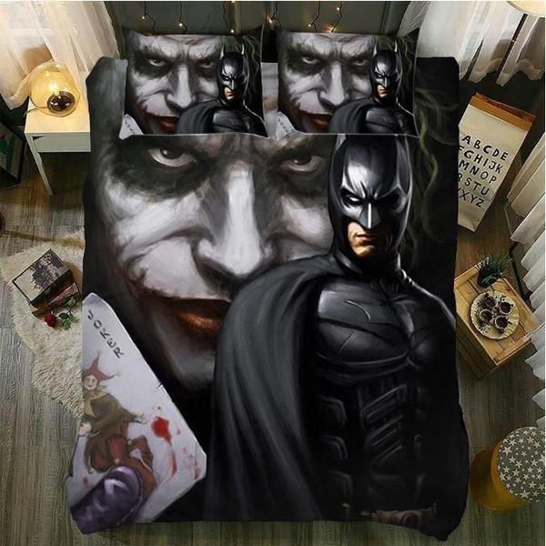 3D Batman X Amp Joker Duvet Cover Bedding Set