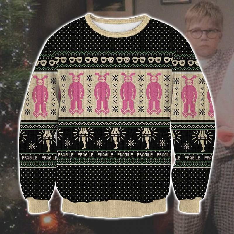 A Christmas Story 3D Print Ugly Christmas Sweatshirt