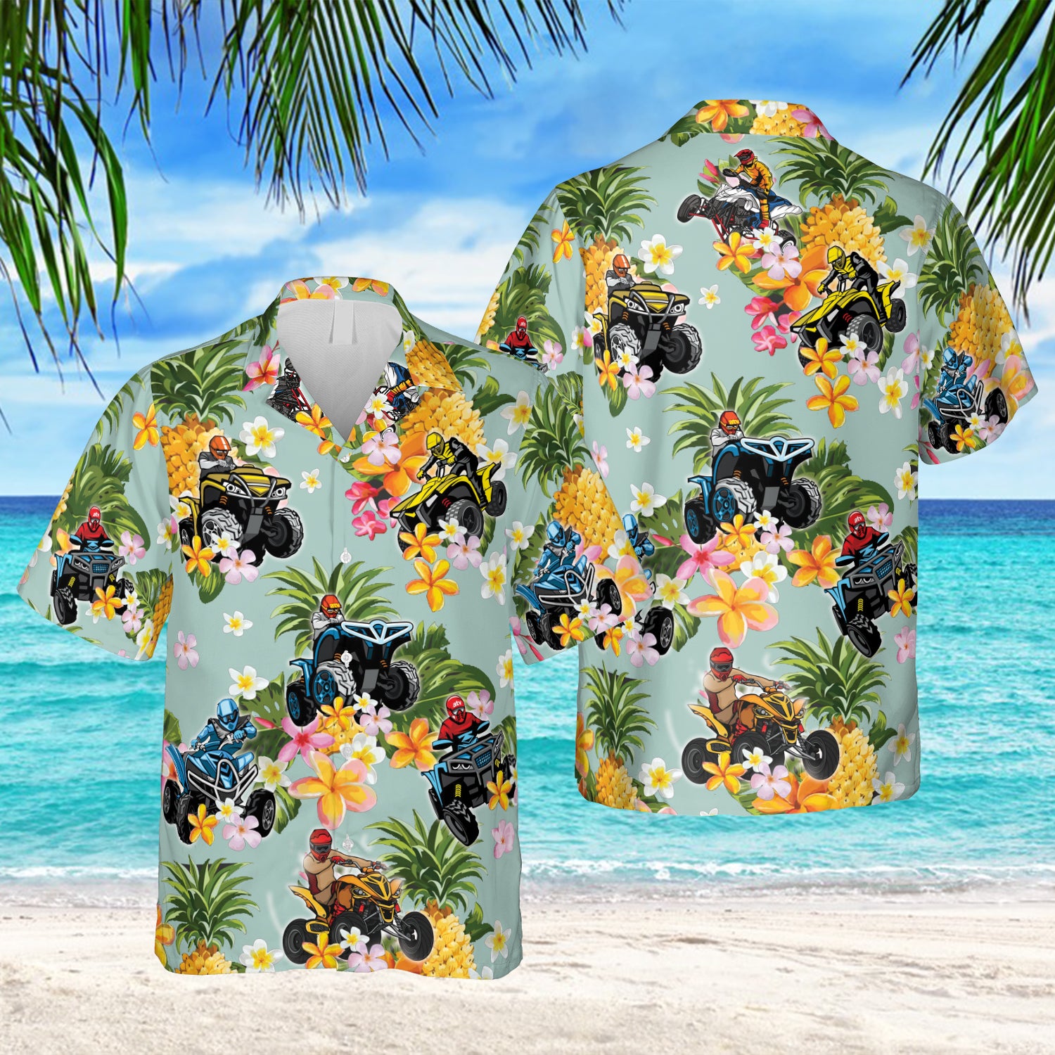 Pineapple Atv Hawaii Beach Off Road Shirt Ha54359