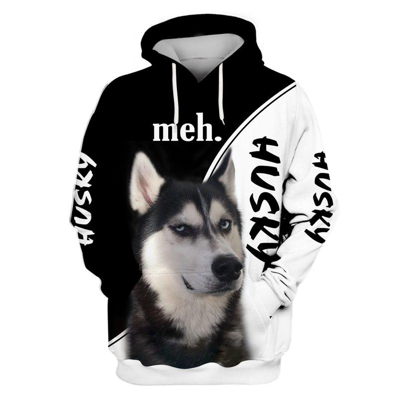 Gifts For Her 3D Print Husky  Adult Unisex