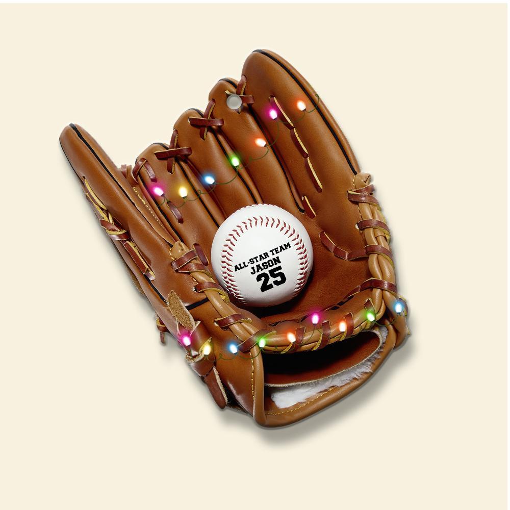 Baseball Gear Catcher’S Mitt – Printed Flat Ornament – Gift For Baseball Players