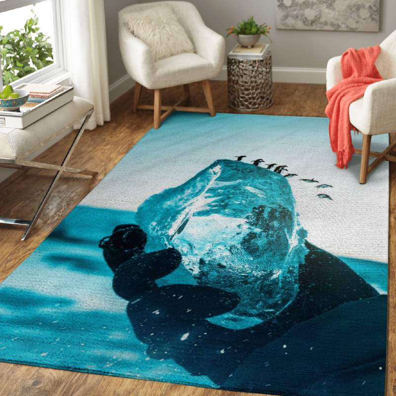 Penguin Piste – Animals Area Rug Carpet