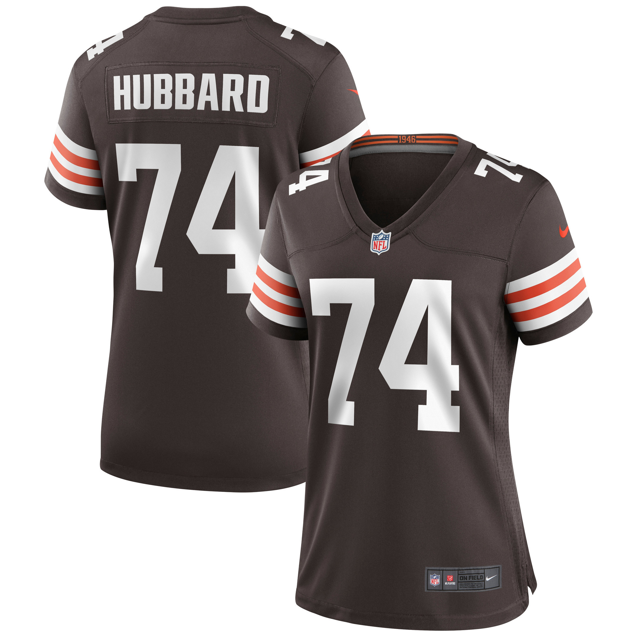 Chris Hubbard Cleveland Browns Womens Game Jersey – Brown NFL