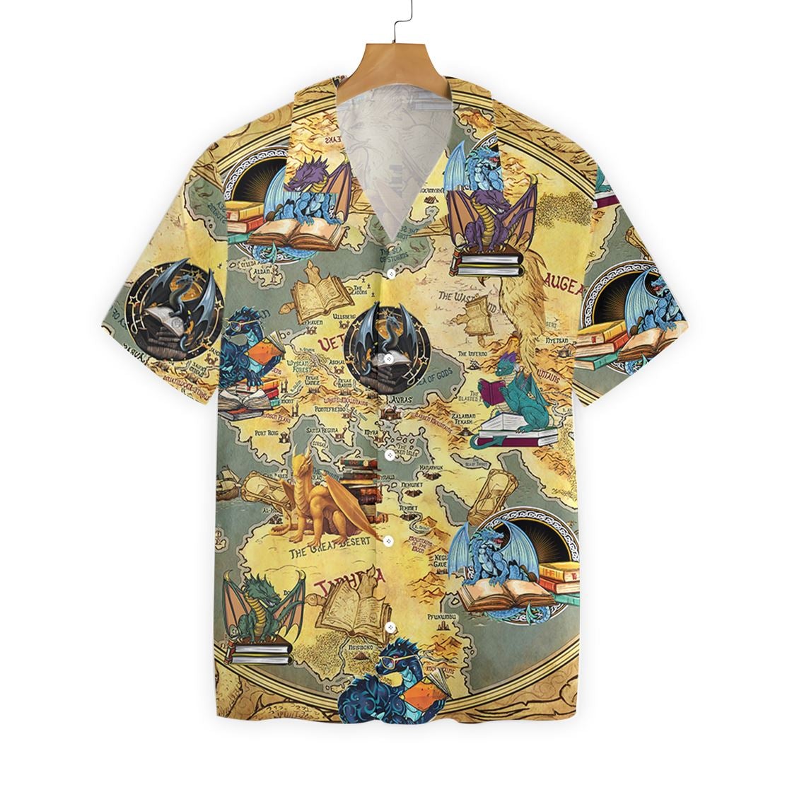 Books Dragon All Over Printed Hawaii Shirt Ha43195